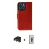 MARSİLYAN™- iPhone 13 Pro Max Kılıf Siluet Işık Serisi - Siyah Bilvis 3D Cam Ekran Koruyucu + Gold Raze Metal Kamera Lens