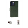 MARSİLYAN™- iPhone 13 Pro Max Kılıf Siluet Işık Serisi - Siyah Bilvis 3D Cam Ekran Koruyucu + Rainbow Kamera Lens Koruma Cam - KI