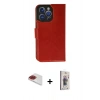 MARSİLYAN™- iPhone 13 Pro Max Kılıf Siluet Işık Serisi - Siyah Bilvis 3D Cam Ekran Koruyucu + Pers Alüminyum Kamera Lens - KI