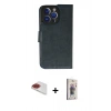 MARSİLYAN™- iPhone 13 Pro Max Kılıf Siluet Işık Serisi - Siyah Bilvis 3D Cam Ekran Koruyucu + Pers Alüminyum Kamera Lens - KI
