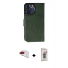 MARSİLYAN™- iPhone 13 Pro Max Kılıf Siluet Işık Serisi - Siyah Bilvis 3D Cam Ekran Koruyucu + Pers Alüminyum Kamera Lens - KI
