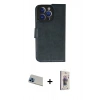 MARSİLYAN™- iPhone 13 Pro Max Kılıf Siluet Işık Serisi - Siyah Bilvis 3D Cam Ekran Koruyucu + Rainbow Kamera Lens Koruma Cam - MI