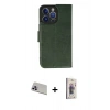 MARSİLYAN™- iPhone 13 Pro Max Kılıf Siluet Işık Serisi - Siyah Bilvis 3D Cam Ekran Koruyucu + Rainbow Kamera Lens Koruma Cam - MR