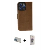 MARSİLYAN™- iPhone 13 Pro Max Kılıf Siluet Işık Serisi - Siyah Bilvis 3D Cam Ekran Koruyucu + Rainbow Kamera Lens Koruma Cam - MI