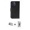 MARSİLYAN™- iPhone 13 Pro Max Kılıf Siluet Işık Serisi - Siyah Bilvis 3D Cam Ekran Koruyucu + Rainbow Kamera Lens Koruma Cam - MR