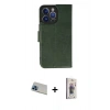 MARSİLYAN™- iPhone 13 Pro Max Kılıf Siluet Işık Serisi - Siyah Bilvis 3D Cam Ekran Koruyucu + Rainbow Kamera Lens Koruma Cam - MI
