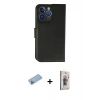 MARSİLYAN™- iPhone 13 Pro Max Kılıf Siluet Işık Serisi - Siyah Bilvis 3D Cam Ekran Koruyucu + Shine Kamera Lens Koruma Cam - MI