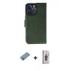 MARSİLYAN™- iPhone 13 Pro Max Kılıf Siluet Işık Serisi - Siyah Bilvis 3D Cam Ekran Koruyucu + Shine Kamera Lens Koruma Cam - GI