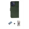 MARSİLYAN™- iPhone 13 Pro Max Kılıf Siluet Işık Serisi - Siyah Bilvis 3D Cam Ekran Koruyucu + Shine Kamera Lens Koruma Cam - PE