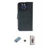 MARSİLYAN™- iPhone 13 Pro Max Kılıf Siluet Işık Serisi - Siyah Bilvis 3D Cam Ekran Koruyucu + Shine Kamera Lens Koruma Cam - GI