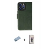 MARSİLYAN™- iPhone 13 Pro Max Kılıf Siluet Işık Serisi - Siyah Bilvis 3D Cam Ekran Koruyucu + Shine Kamera Lens Koruma Cam - MI