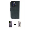 MARSİLYAN™- iPhone 13 Pro Max Kılıf Siluet Işık Serisi - Siyah Bilvis 3D Cam Ekran Koruyucu + Neon Fosforlu Kamera Lens - YL