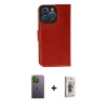 MARSİLYAN™- iPhone 13 Pro Max Kılıf Siluet Işık Serisi - Siyah Bilvis 3D Cam Ekran Koruyucu + Neon Fosforlu Kamera Lens - YL
