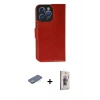 MARSİLYAN™- iPhone 13 Pro Max Kılıf Siluet Işık Serisi - Siyah Bilvis 3D Cam Ekran Koruyucu + Renkli Kamera Lens Koruma Cam - YL