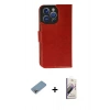 MARSİLYAN™- iPhone 13 Pro Max Kılıf Siluet Işık Serisi - Siyah Bilvis 3D Mat Cam Ekran Koruyucu + Shine Kamera Lens Koruma Cam - GI