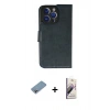 MARSİLYAN™- iPhone 13 Pro Max Kılıf Siluet Işık Serisi - Siyah Bilvis 3D Mat Cam Ekran Koruyucu + Shine Kamera Lens Koruma Cam - GI