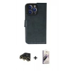 MARSİLYAN™- iPhone 13 Pro Max Kılıf Siluet Işık Serisi - Siyah Bilvis 3D Mat Cam Ekran Koruyucu + Gold Raze Metal Kamera Lens