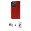 MARSİLYAN™- iPhone 13 Pro Max Kılıf Siluet Işık Serisi - Siyah Bilvis 3D Mat Cam Ekran Koruyucu + Rainbow Kamera Lens Koruma Cam - KI
