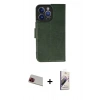 MARSİLYAN™- iPhone 13 Pro Max Kılıf Siluet Işık Serisi - Siyah Bilvis 3D Mat Cam Ekran Koruyucu + Rainbow Kamera Lens Koruma Cam - KI