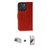 MARSİLYAN™- iPhone 13 Pro Max Kılıf Siluet Işık Serisi - Siyah Bilvis 3D Mat Cam Ekran Koruyucu + Rainbow Kamera Lens Koruma Cam - MI