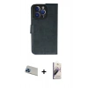 MARSİLYAN™- iPhone 13 Pro Max Kılıf Siluet Işık Serisi - Siyah Bilvis 3D Mat Cam Ekran Koruyucu + Rainbow Kamera Lens Koruma Cam - MI