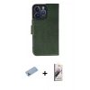 MARSİLYAN™- iPhone 13 Pro Max Kılıf Siluet Işık Serisi - Siyah Bilvis 3D Mat Cam Ekran Koruyucu + Mavi Shine Kamera Lens Koruma Cam