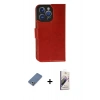 MARSİLYAN™- iPhone 13 Pro Max Kılıf Siluet Işık Serisi - Siyah Bilvis 3D Mat Cam Ekran Koruyucu + Metal Kamera Lens Koruma Cam - AKYL
