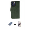 MARSİLYAN™- iPhone 13 Pro Max Kılıf Siluet Işık Serisi - Siyah Bilvis 3D Mat Cam Ekran Koruyucu + Metal Kamera Lens Koruma Cam - AKYL
