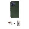 MARSİLYAN™- iPhone 13 Pro Max Kılıf Siluet Işık Serisi - Siyah Bilvis 3D Mat Cam Ekran Koruyucu + Pers Alüminyum Kamera Lens - KI