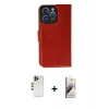MARSİLYAN™- iPhone 13 Pro Max Kılıf Siluet Işık Serisi - Siyah Bilvis 3D Mat Cam Ekran Koruyucu + Shine Kamera Lens - GD