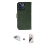 MARSİLYAN™- iPhone 13 Pro Max Kılıf Siluet Işık Serisi - Siyah Bilvis 3D Mat Cam Ekran Koruyucu + Pers Alüminyum Kamera Lens - SABE