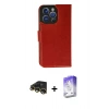 MARSİLYAN™- iPhone 13 Pro Max Kılıf Siluet Işık Serisi - Siyah Bilvis 5in1 3D Magic Cam Ekran Koruyucu + Raze Metal Kamera Lens - GD