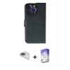 MARSİLYAN™- iPhone 13 Pro Max Kılıf Siluet Işık Serisi - Siyah Bilvis 5in1 3D Magic Cam Ekran Koruyucu + Pers Alüminyum Kamera Lens - GI