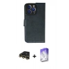 MARSİLYAN™- iPhone 13 Pro Max Kılıf Siluet Işık Serisi - Siyah Bilvis 5in1 3D Magic Cam Ekran Koruyucu + Raze Metal Kamera Lens - GD