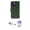 MARSİLYAN™- iPhone 13 Pro Max Kılıf Siluet Işık Serisi - Siyah Bilvis 5in1 3D Magic Cam Ekran Koruyucu + Pers Alüminyum Kamera Lens - GD
