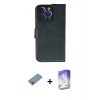 MARSİLYAN™- iPhone 13 Pro Max Kılıf Siluet Işık Serisi - Siyah Bilvis 5in1 3D Magic Cam Ekran Koruyucu + Shine Kamera Lens Koruma Cam - GI