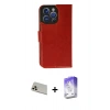 MARSİLYAN™- iPhone 13 Pro Max Kılıf Siluet Işık Serisi - Siyah Bilvis 5in1 3D Magic Cam Ekran Koruyucu + Rainbow Kamera Lens Koruma Cam - REGD