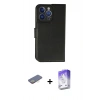 MARSİLYAN™- iPhone 13 Pro Max Kılıf Siluet Işık Serisi - Siyah Bilvis 5in1 3D Magic Cam Ekran Koruyucu + Renkli Kamera Lens Koruma Cam - SI
