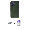 MARSİLYAN™- iPhone 13 Pro Max Kılıf Siluet Işık Serisi - Siyah Bilvis 5in1 3D Magic Cam Ekran Koruyucu + Renkli Kamera Lens Koruma Cam - SI