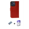 MARSİLYAN™- iPhone 13 Pro Max Kılıf Siluet Işık Serisi - Siyah Bilvis 5in1 3D Magic Cam Ekran Koruyucu + Shine Kamera Lens Koruma Cam - PE