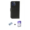 MARSİLYAN™- iPhone 13 Pro Max Kılıf Siluet Işık Serisi - Siyah Bilvis 5in1 3D Magic Cam Ekran Koruyucu + Shine Kamera Lens Koruma Cam - MI