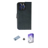 MARSİLYAN™- iPhone 13 Pro Max Kılıf Siluet Işık Serisi - Siyah Bilvis 5in1 3D Magic Cam Ekran Koruyucu + Shine Kamera Lens Koruma Cam - MI