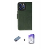 MARSİLYAN™- iPhone 13 Pro Max Kılıf Siluet Işık Serisi - Siyah Bilvis 5in1 3D Magic Cam Ekran Koruyucu + Shine Kamera Lens Koruma Cam - PE