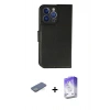 MARSİLYAN™- iPhone 13 Pro Max Kılıf Siluet Işık Serisi - Siyah Bilvis 5in1 3D Magic Cam Ekran Koruyucu + Yeşil Renkli Kamera Lens Koruma Cam