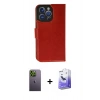 MARSİLYAN™- iPhone 13 Pro Max Kılıf Siluet Işık Serisi - Siyah Bilvis 5in1 5D Magic Hayalet Cam Ekran Koruyucu + Yeşil Neon Fosforlu Kamera Lens