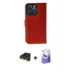 MARSİLYAN™- iPhone 13 Pro Max Kılıf Siluet Işık Serisi - Siyah Bilvis 5in1 5D Magic Hayalet Cam Ekran Koruyucu + Raze Metal Kamera Lens - GD