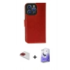 MARSİLYAN™- iPhone 13 Pro Max Kılıf Siluet Işık Serisi - Siyah Bilvis 5in1 5D Magic Hayalet Cam Ekran Koruyucu + Pers Alüminyum Kamera Lens - KI