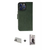 MARSİLYAN™- iPhone 13 Pro Max Kılıf Siluet Işık Serisi - Siyah Bilvis Hayalet Cam Ekran Koruyucu + Rainbow Kamera Lens Koruma Cam - BZ