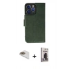 MARSİLYAN™- iPhone 13 Pro Max Kılıf Siluet Işık Serisi - Siyah Bilvis Hayalet Cam Ekran Koruyucu + Pers Alüminyum Kamera Lens - GD