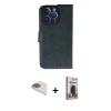 MARSİLYAN™- iPhone 13 Pro Max Kılıf Siluet Işık Serisi - Siyah Bilvis Hayalet Cam Ekran Koruyucu + Pers Alüminyum Kamera Lens - GD